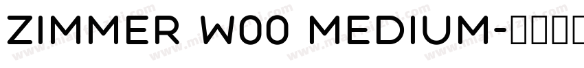 Zimmer W00 Medium字体转换